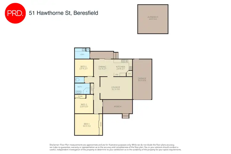 Floorplan of Homely house listing, 51 Hawthorne Street, Beresfield NSW 2322