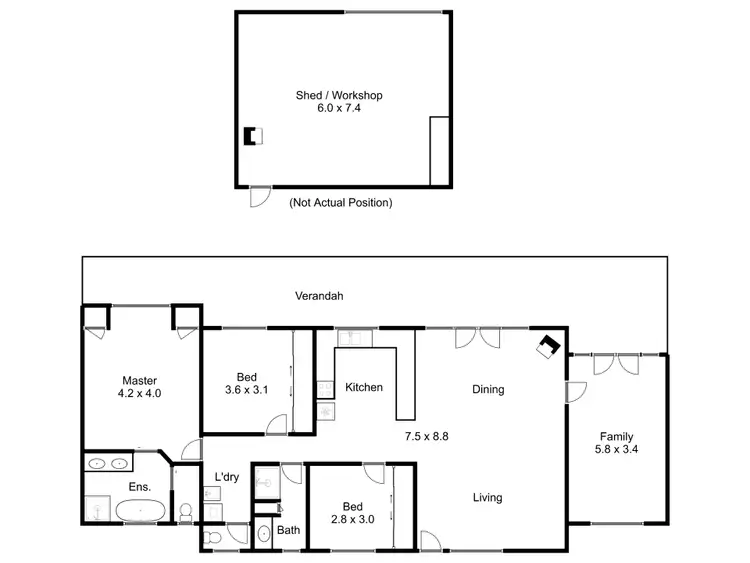 Floorplan of Homely house listing, 4118 Mansfield-Woods Point Road, Jamieson VIC 3723