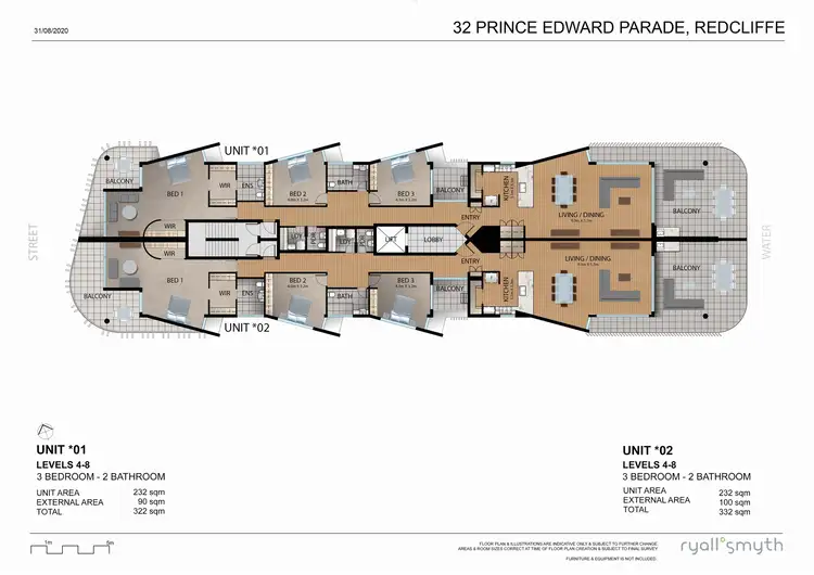 Floorplan of Homely apartment listing, 902/30-32 PRINCE EDWARD PARADE, Redcliffe QLD 4020