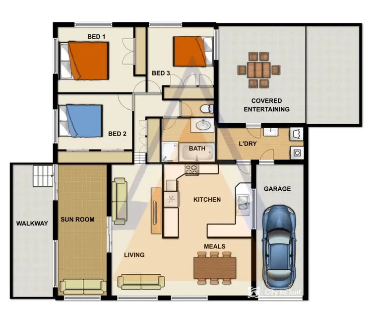Floorplan of Homely house listing, 3 Ash Avenue, Woodridge QLD 4114
