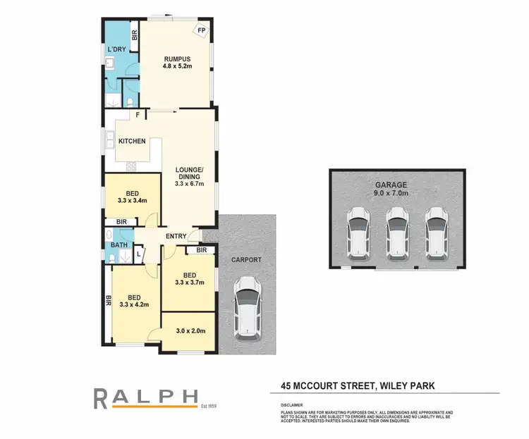 Floorplan of Homely house listing, 45 Mccourt Street, Wiley Park NSW 2195