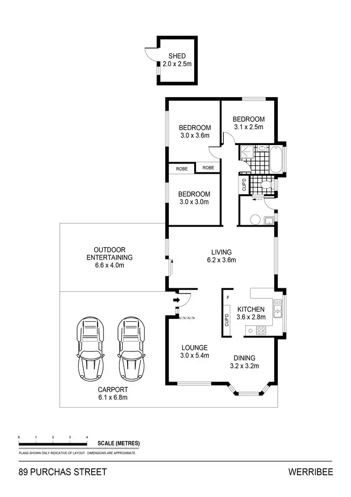 Floorplan of Homely house listing, 89 Purchas Street, Werribee VIC 3030