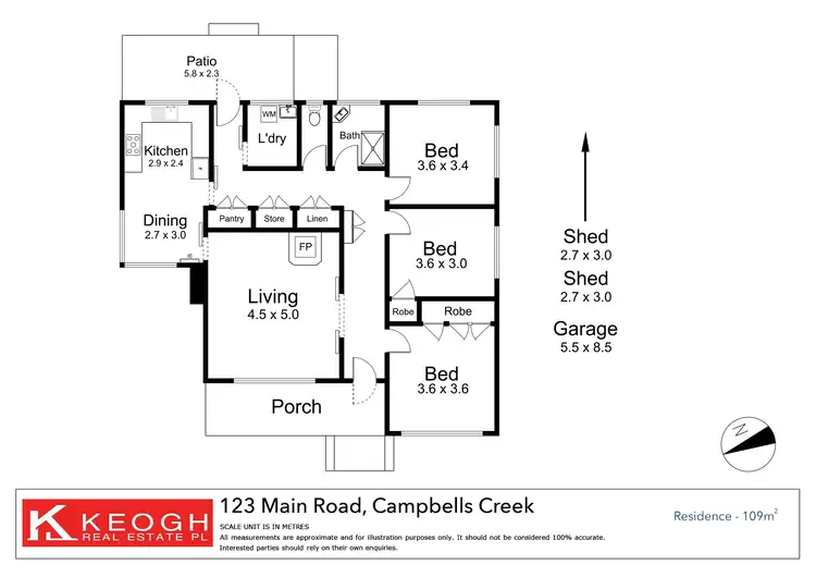 Floorplan of Homely house listing, 123 Main Road, Campbells Creek VIC 3451
