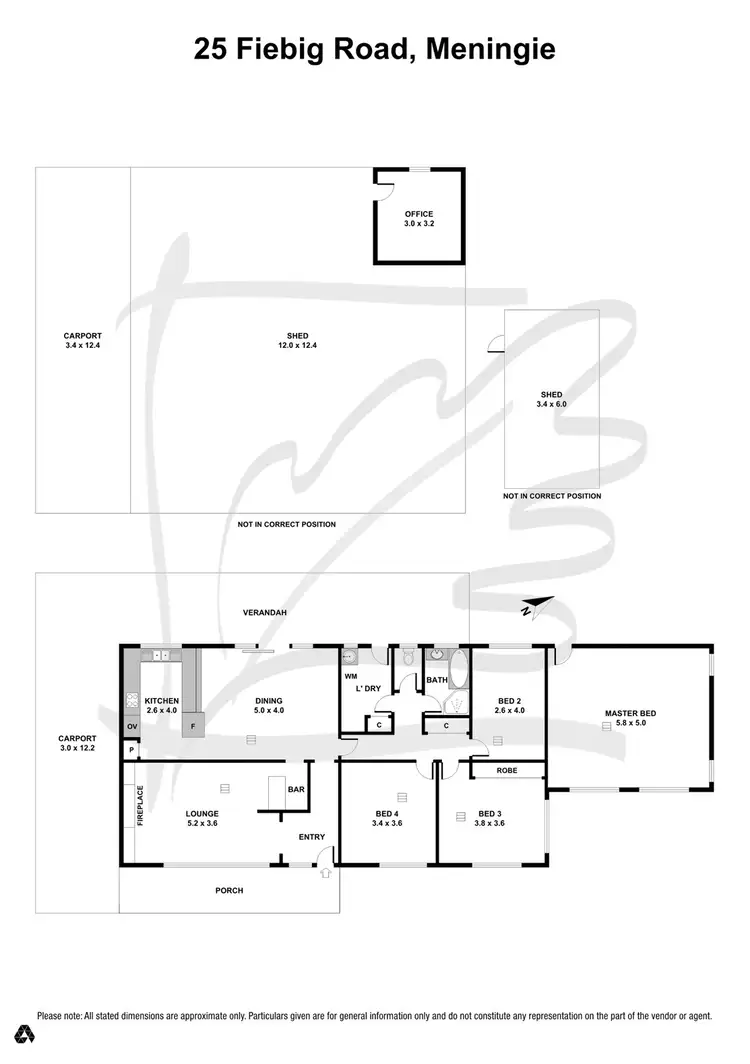 Floorplan of Homely house listing, 25 Fiebig Road, Meningie SA 5264