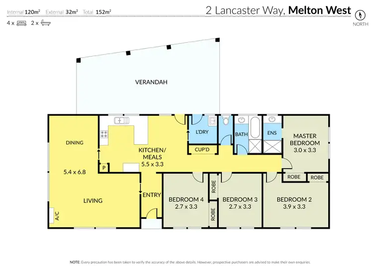 Floorplan of Homely house listing, 2 Lancaster Way, Melton West VIC 3337