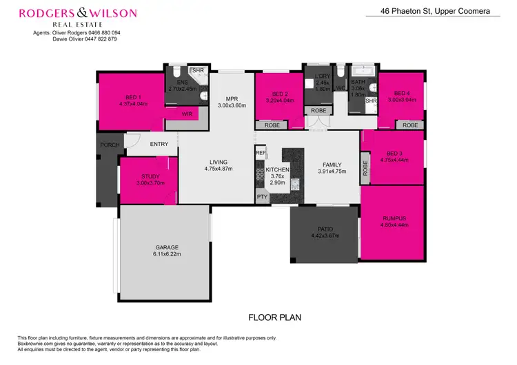 Floorplan of Homely house listing, 46 Phaeton Street, Upper Coomera QLD 4209