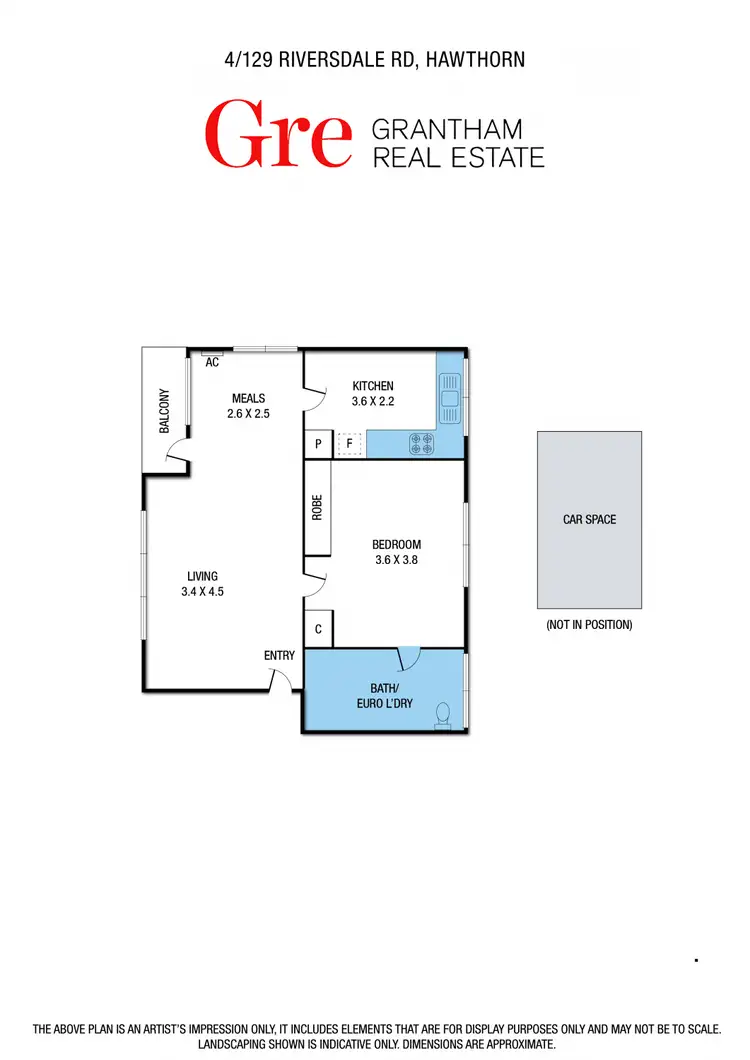 Floorplan of Homely apartment listing, 4/129 Riversdale Road, Hawthorn VIC 3122