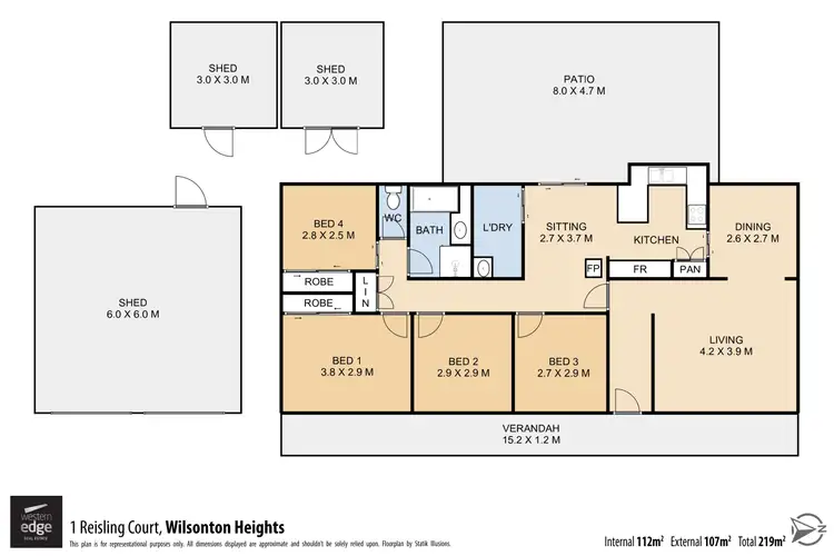 Floorplan of Homely house listing, 1 REISLING COURT, Wilsonton Heights QLD 4350