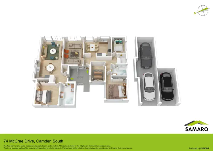 Floorplan of Homely house listing, 74 McCrae Drive, Camden South NSW 2570
