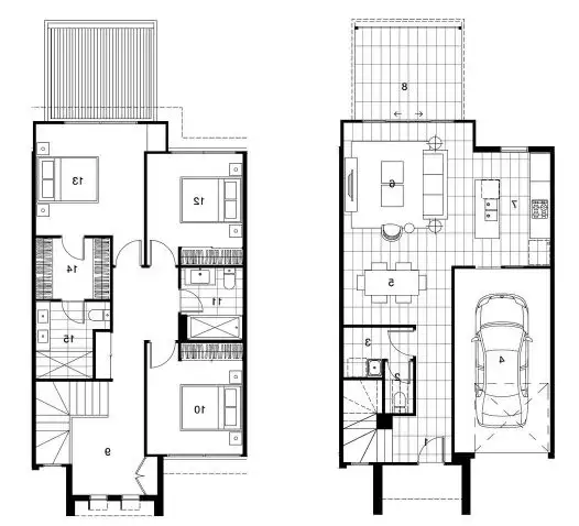 Floorplan of Homely townhouse listing, 43 Riverbrooke Drive, Upper Coomera QLD 4209
