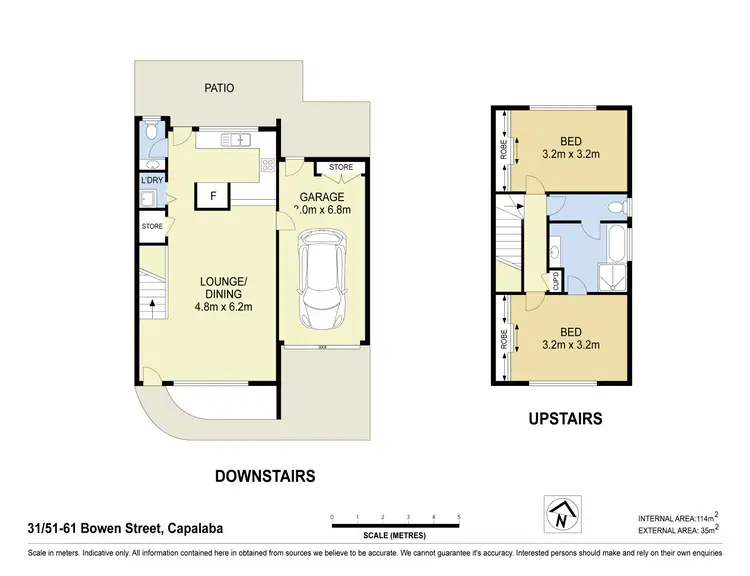 Floorplan of Homely townhouse listing, 31/51-61 BOWEN STREET, Capalaba QLD 4157