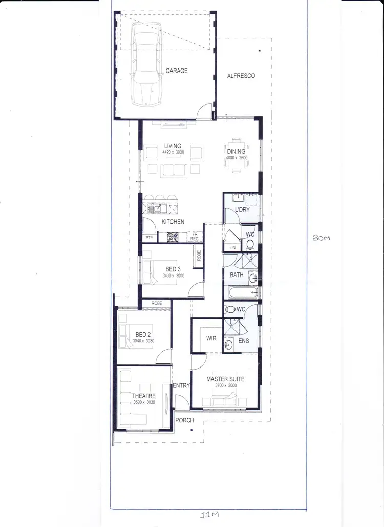 Floorplan of Homely house listing, 33 Gratiola Road, Byford WA 6122