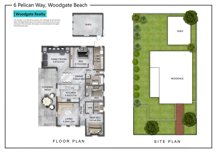 Floorplan of Homely house listing, 6 PELICAN WAY, Woodgate QLD 4660