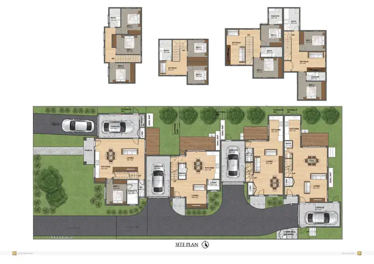Floorplan of Homely townhouse listing, 116 DORKING ROAD, Box Hill North VIC 3129