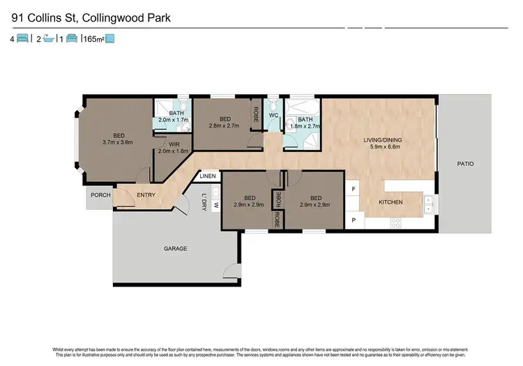 Floorplan of Homely house listing, 91 Collins Street, Collingwood Park QLD 4301