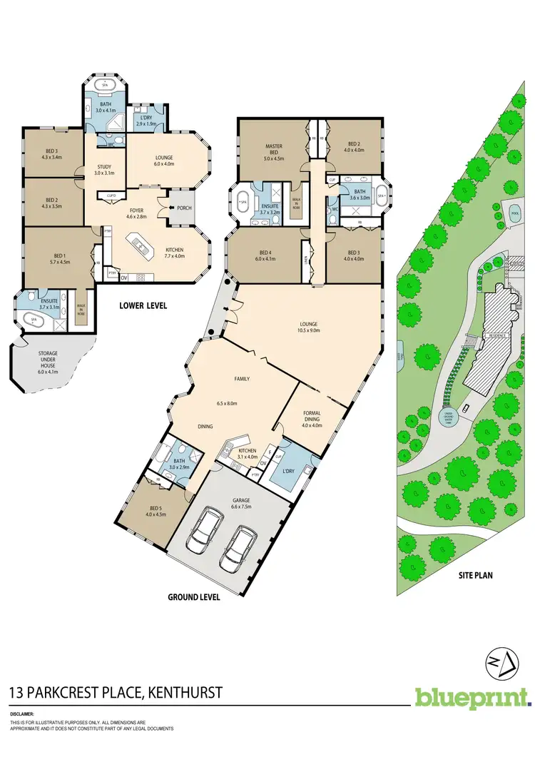 Floorplan of Homely house listing, 13 & 13A Parkcrest Place, Kenthurst NSW 2156