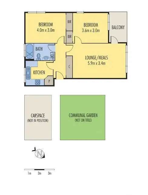 Floorplan of Homely unit listing, 4/77 Walter Street, Ascot Vale VIC 3032