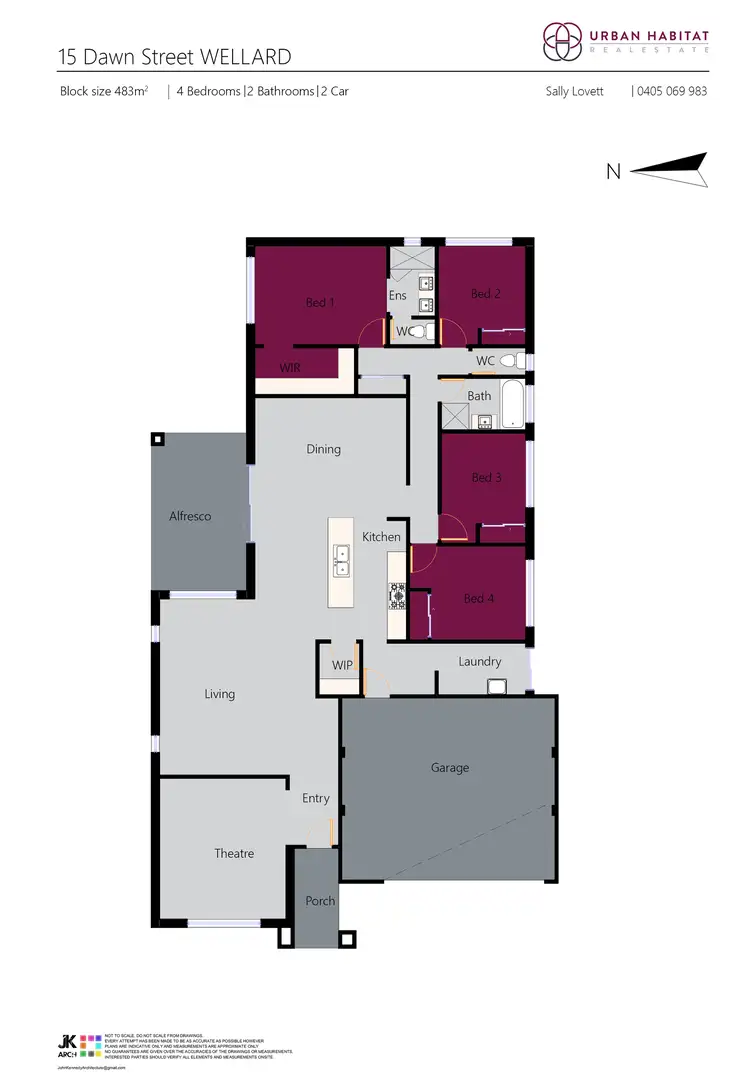 Floorplan of Homely house listing, 15 Dawn Street, Wellard WA 6170