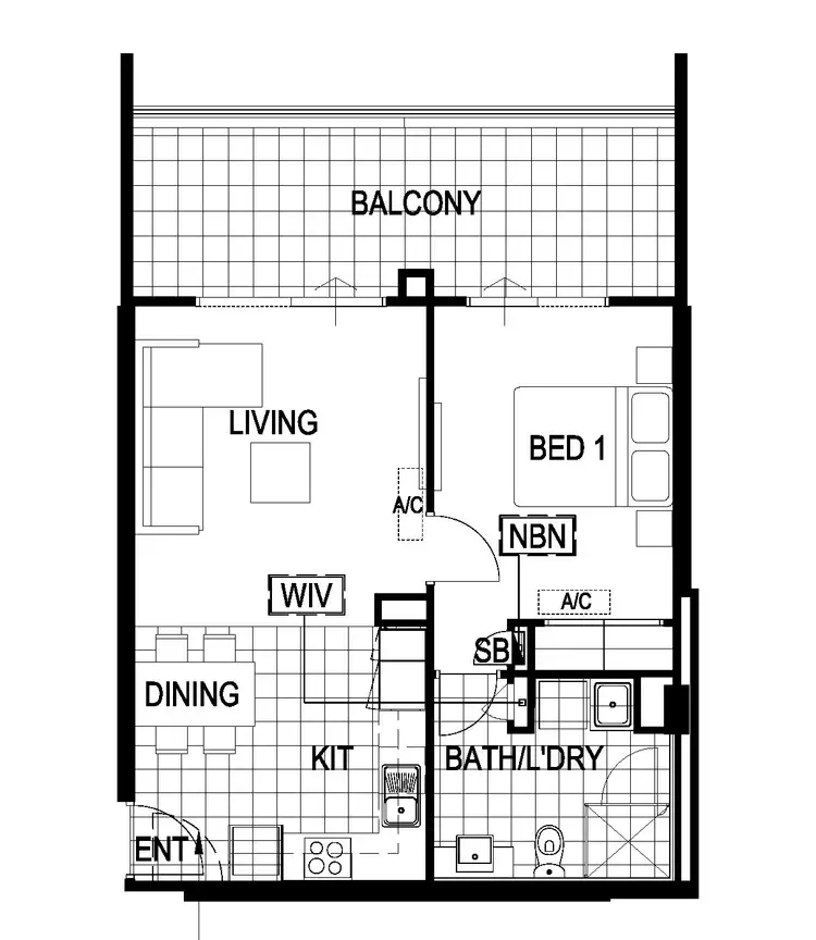 Floorplan of Homely apartment listing, 72/172 Railway Parade, West Leederville WA 6007