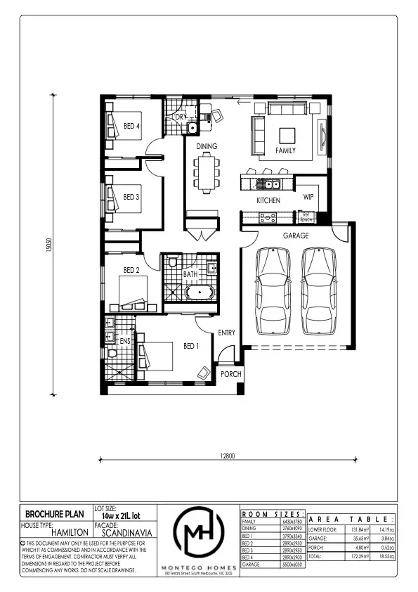 Floorplan of Homely house listing, Lot 101 Whiteside Street, Beveridge VIC 3753