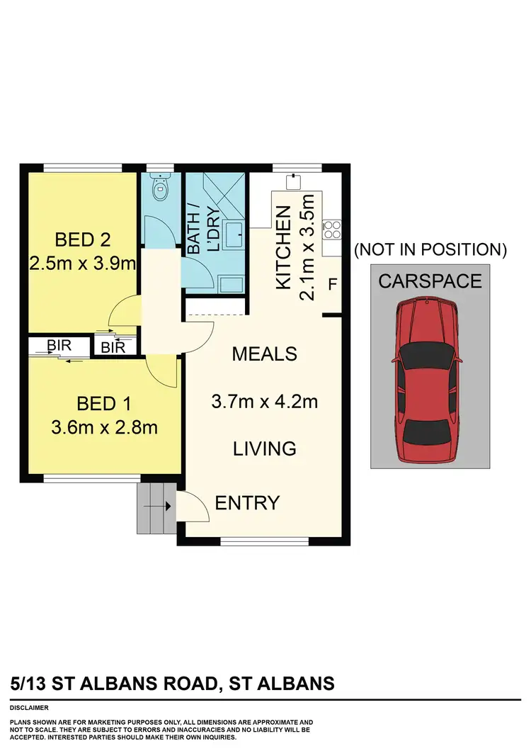 Floorplan of Homely unit listing, 5/13 St Albans Road, St Albans VIC 3021
