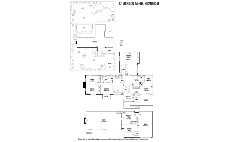 Floorplan of Homely house listing, 17 Streldon Avenue, Strathmore VIC 3041