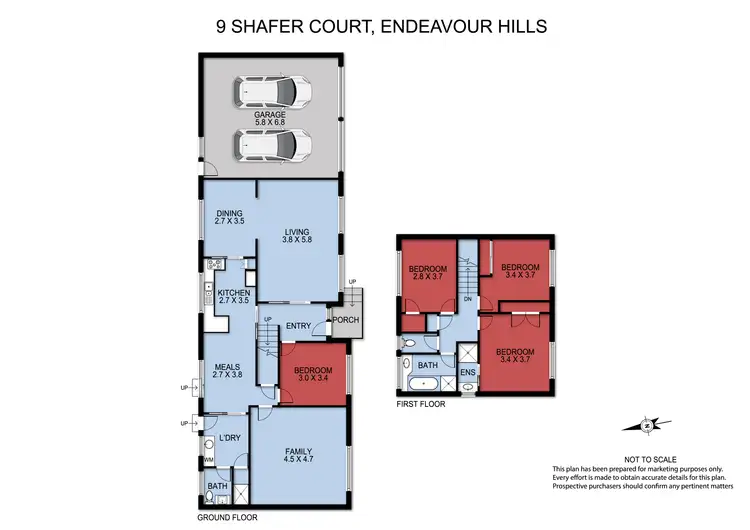 Floorplan of Homely house listing, 9 Shafer Court, Endeavour Hills VIC 3802
