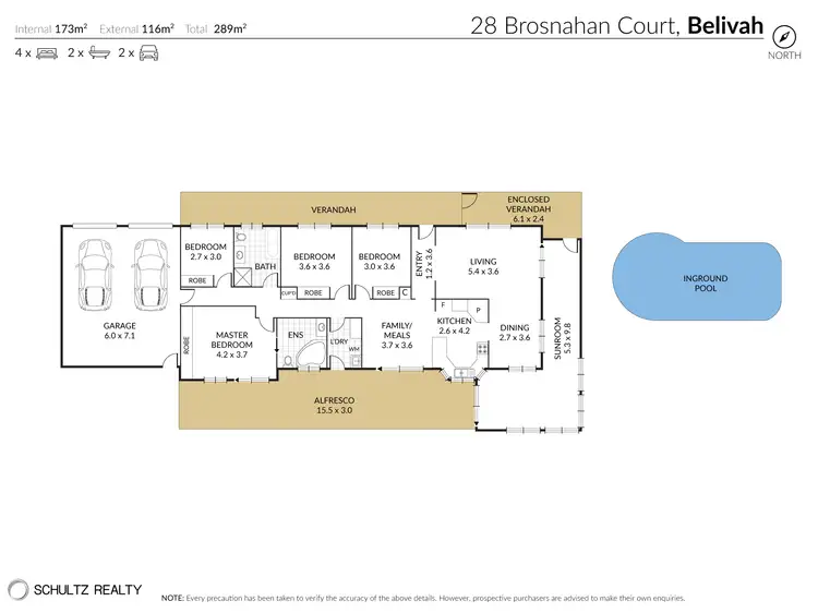 Floorplan of Homely house listing, 28 Brosnahan Court, Belivah QLD 4207