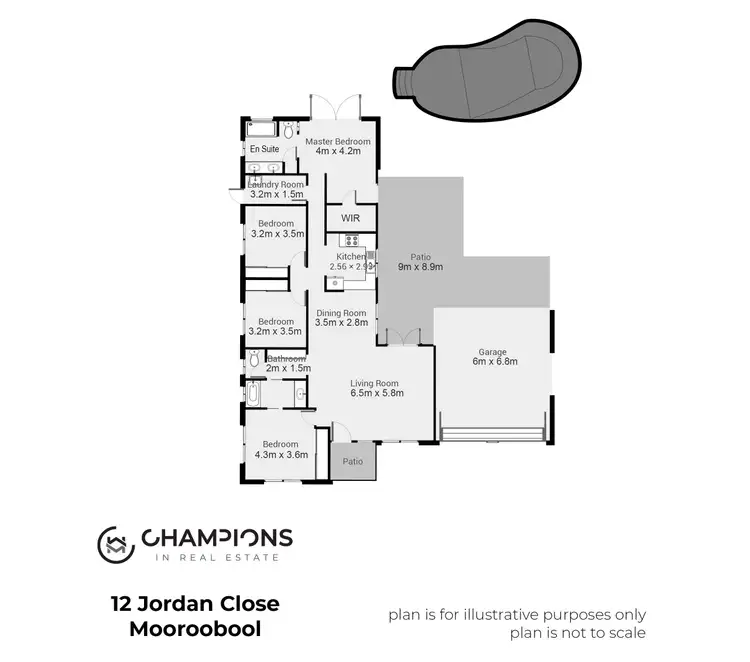 Floorplan of Homely house listing, 12 Jordan Close, Mooroobool QLD 4870