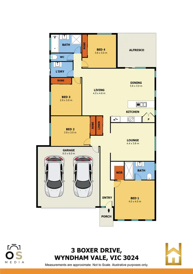 Floorplan of Homely house listing, 3 Boxer Drive, Wyndham Vale VIC 3024