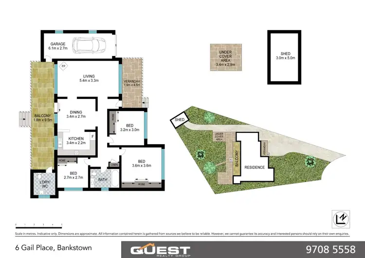Floorplan of Homely house listing, 6 Gail Place, Bankstown NSW 2200