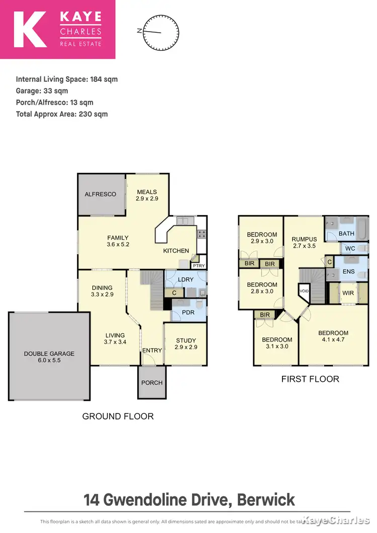 Floorplan of Homely house listing, 14 Gwendoline Drive, Berwick VIC 3806