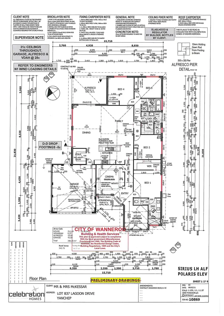 Floorplan of Homely house listing, 146 Lagoon Drive, Yanchep WA 6035