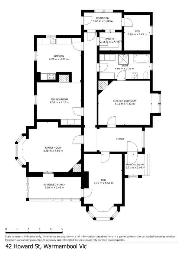 Floorplan of Homely house listing, 42 Howard Street, Warrnambool VIC 3280