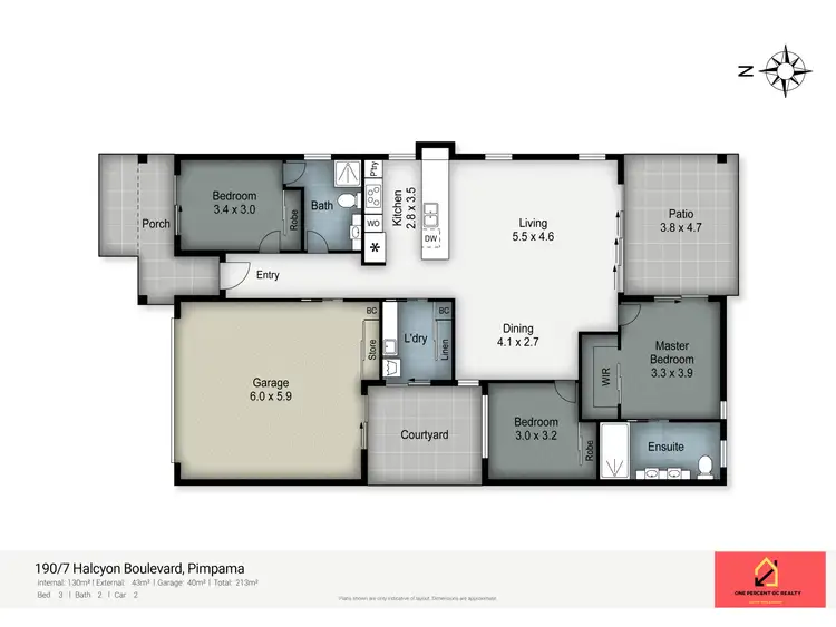 Floorplan of Homely retirement listing, 190/7 Halcyon Drive, Pimpama QLD 4209