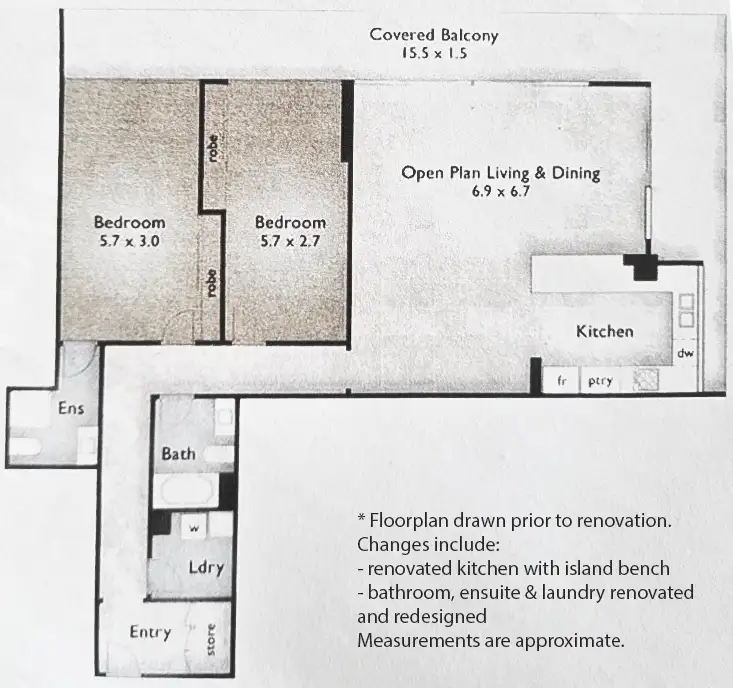 Floorplan of Homely apartment listing, 15D/33 Thornton Street, Surfers Paradise QLD 4217