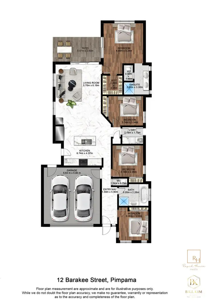 Floorplan of Homely house listing, 12 Barakee Street, Pimpama QLD 4209