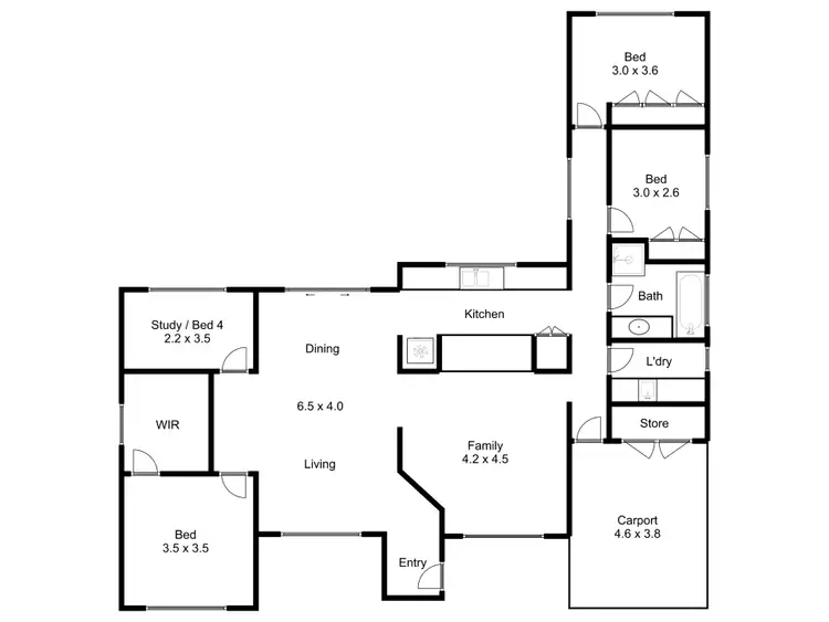 Floorplan of Homely house listing, 26 Links Road, Mansfield VIC 3722