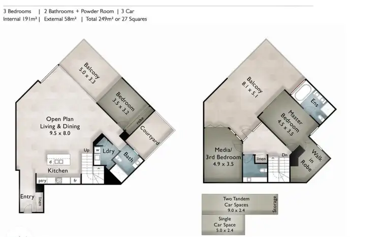 Floorplan of Homely apartment listing, 1408/18 Fern Street, Surfers Paradise QLD 4217