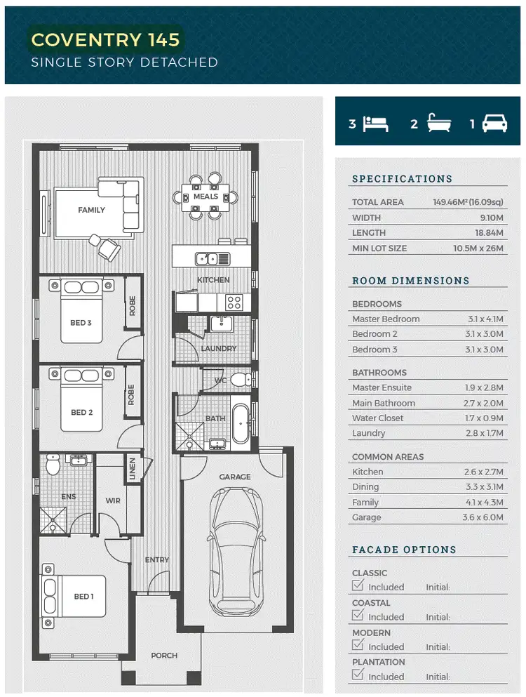 Floorplan of Homely house listing, Lot 273 Yellowbox Drive, Point Cook VIC 3030