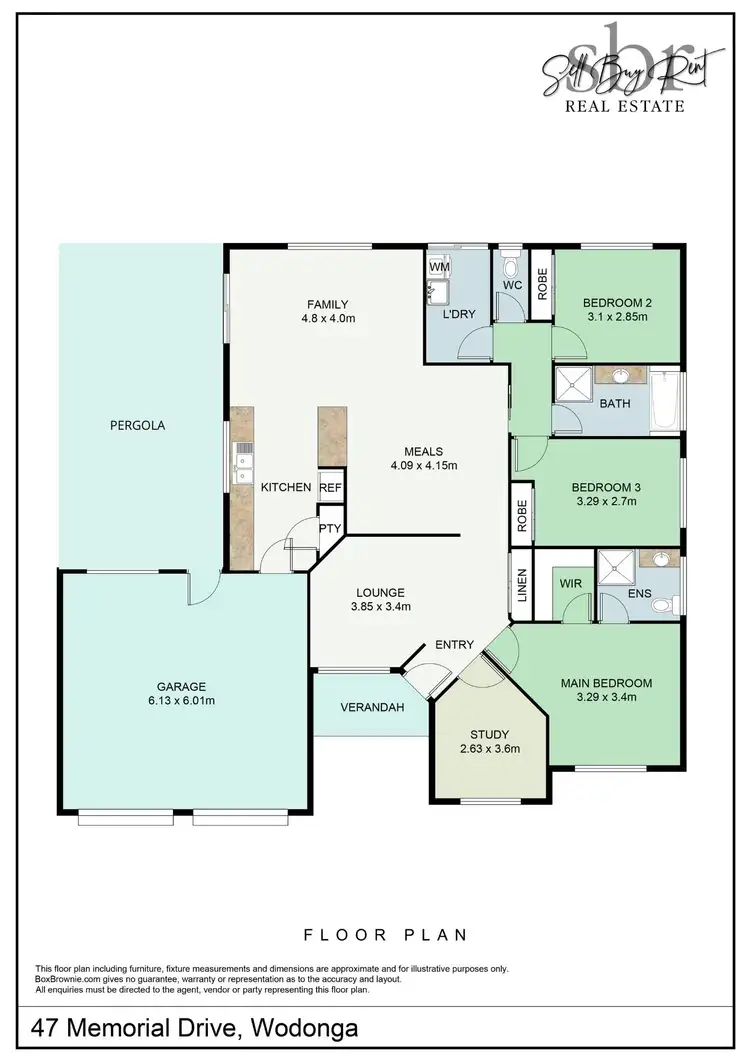 Floorplan of Homely house listing, 47 MEMORIAL DRIVE, Wodonga VIC 3690