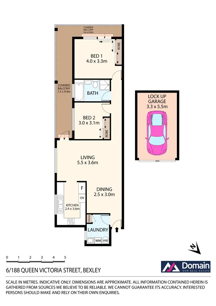 Floorplan of Homely unit listing, 6/188 Queen Victoria Street, Bexley NSW 2207