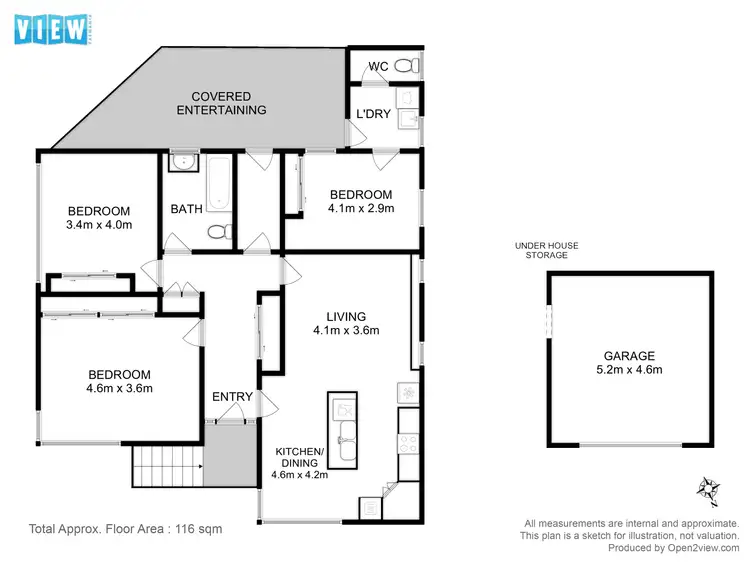Floorplan of Homely house listing, 6 Derwent Avenue, Geilston Bay TAS 7015
