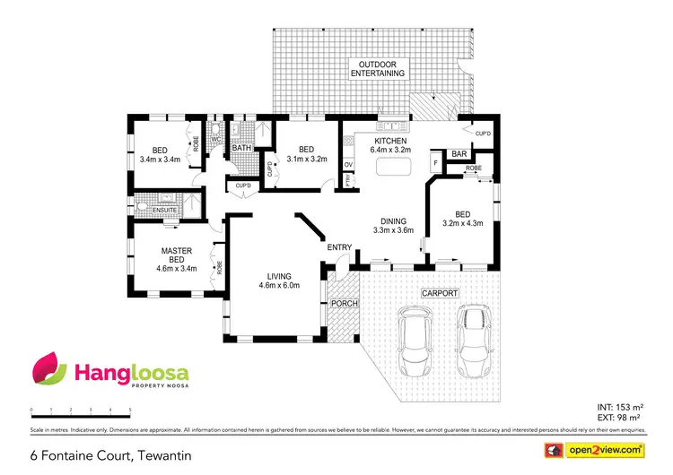 Floorplan of Homely house listing, 6 Fontaine Court, Tewantin QLD 4565