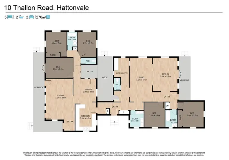 Floorplan of Homely rural property listing, 10 Thallon Road, Hatton Vale QLD 4341