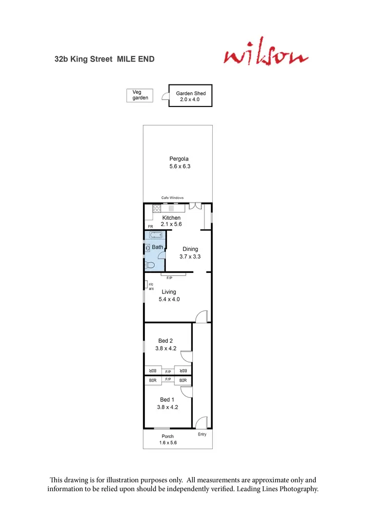Floorplan of Homely semi-detached listing, 32B King Street, Mile End SA 5031