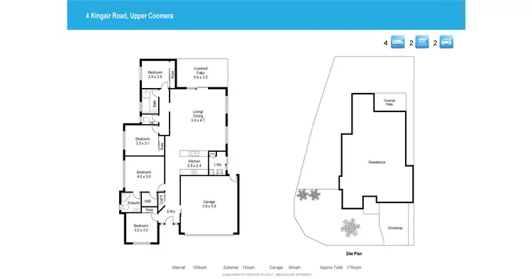 Floorplan of Homely house listing, 4 Kingair Road, Upper Coomera QLD 4209