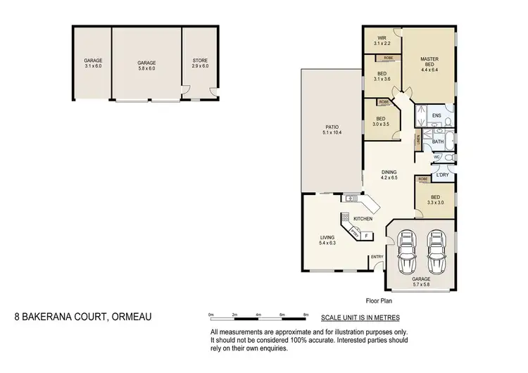 Floorplan of Homely house listing, 8 Bakerana Court, Ormeau QLD 4208