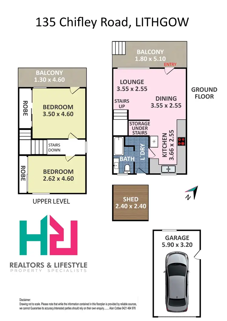 Floorplan of Homely house listing, 135 Chifley Road, Lithgow NSW 2790