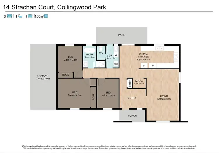 Floorplan of Homely house listing, 14 Strachan Court, Collingwood Park QLD 4301